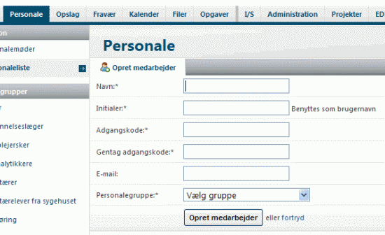 Redakt�r kan oprette medarbejder